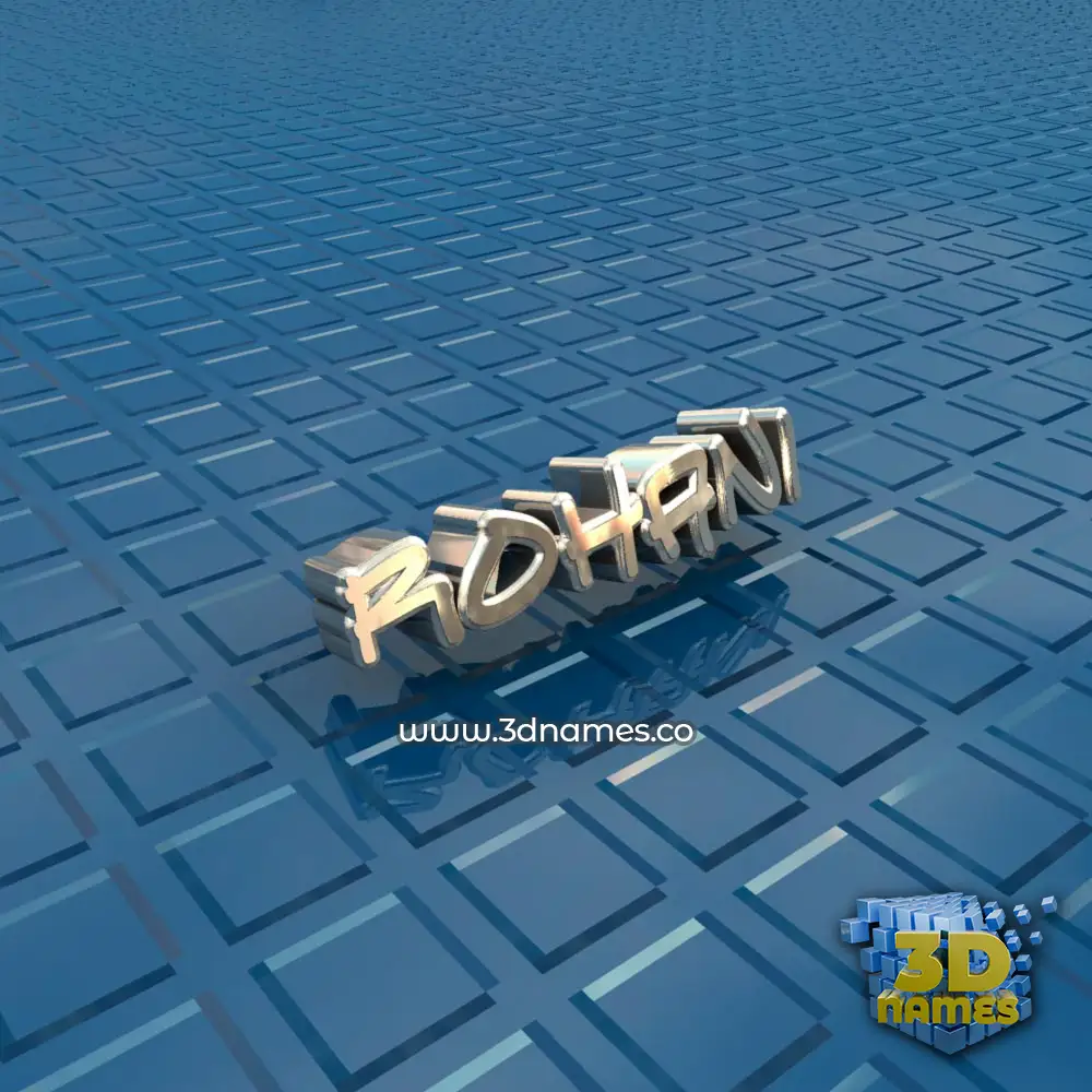 rohani in Blue Bling style - 3D name wallpaper