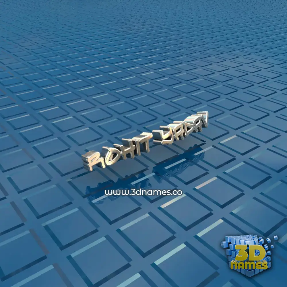 rohit yadav in Blue Bling style - 3D name wallpaper