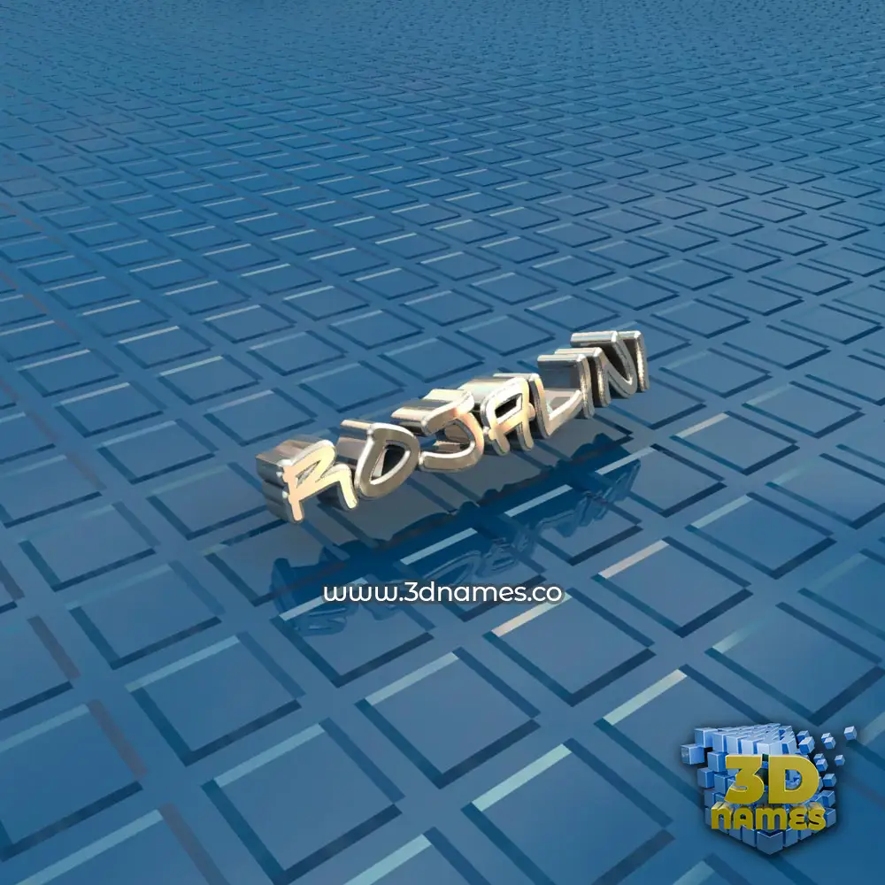 rojalini in Blue Bling style - 3D name wallpaper