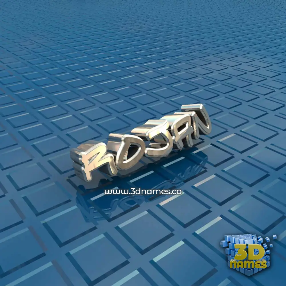 rojan in Blue Bling style - 3D name wallpaper