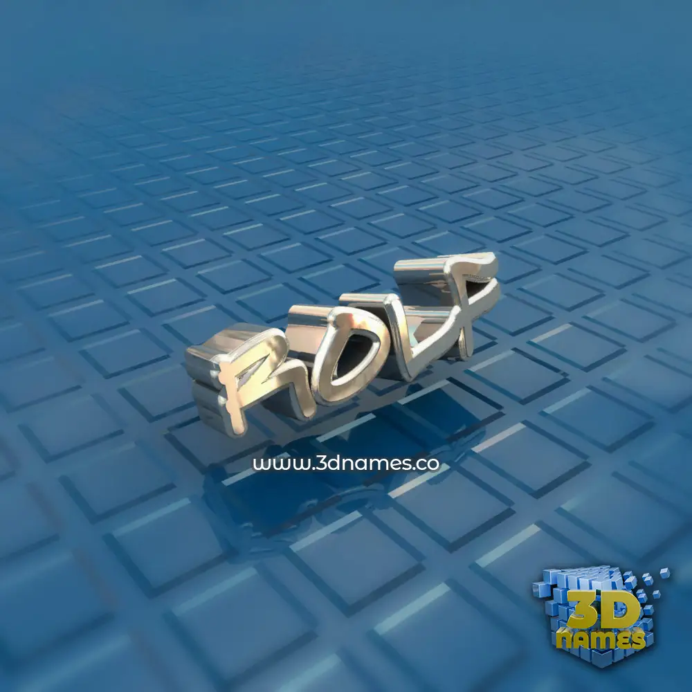 rolf in Blue Bling style - 3D name wallpaper