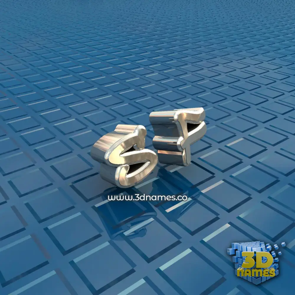 s f in Blue Bling style - 3D name wallpaper