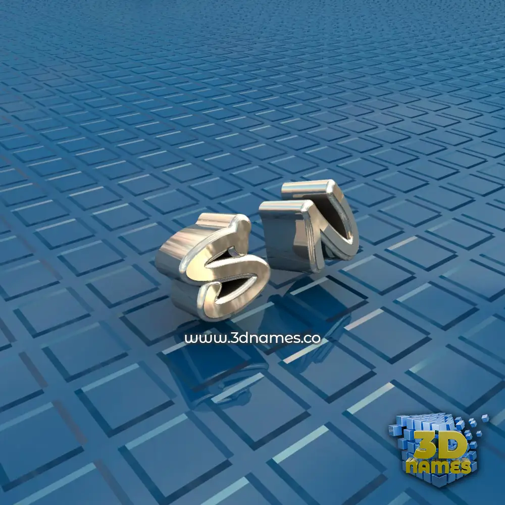 s n in Blue Bling style - 3D name wallpaper
