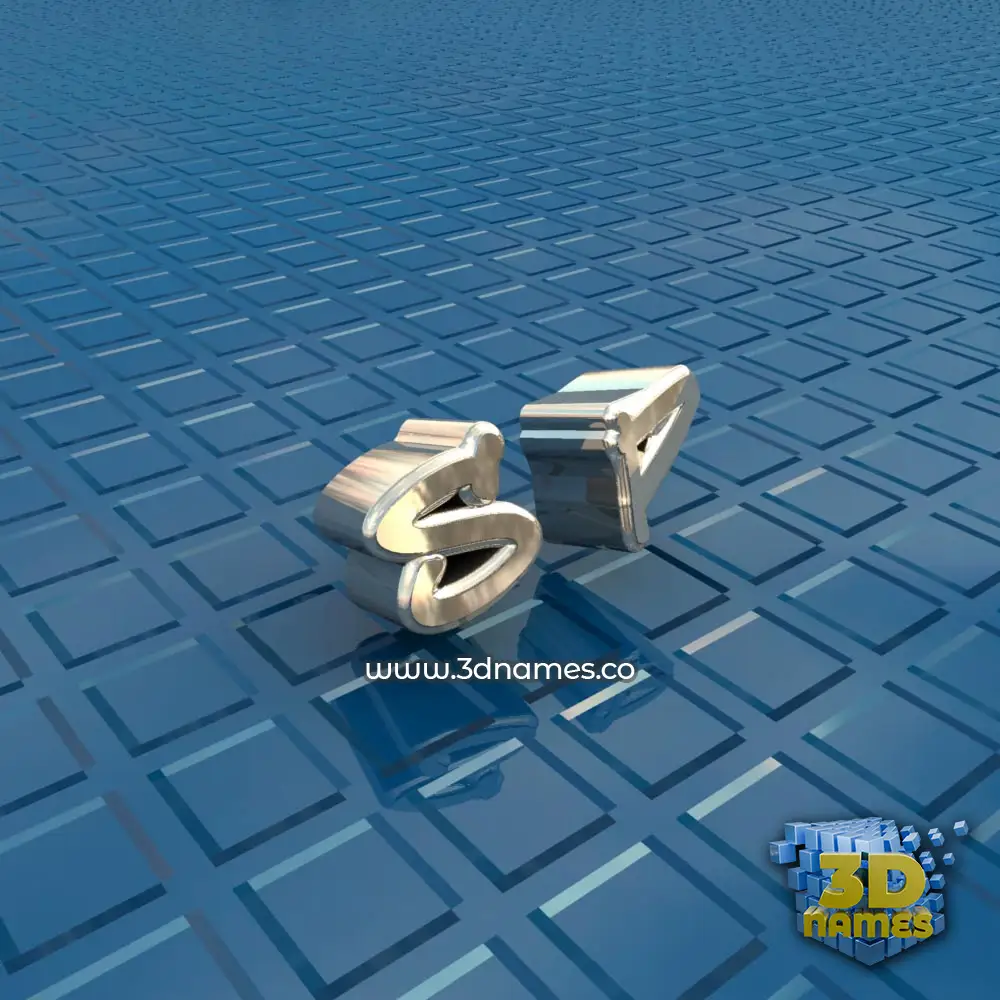 s p in Blue Bling style - 3D name wallpaper