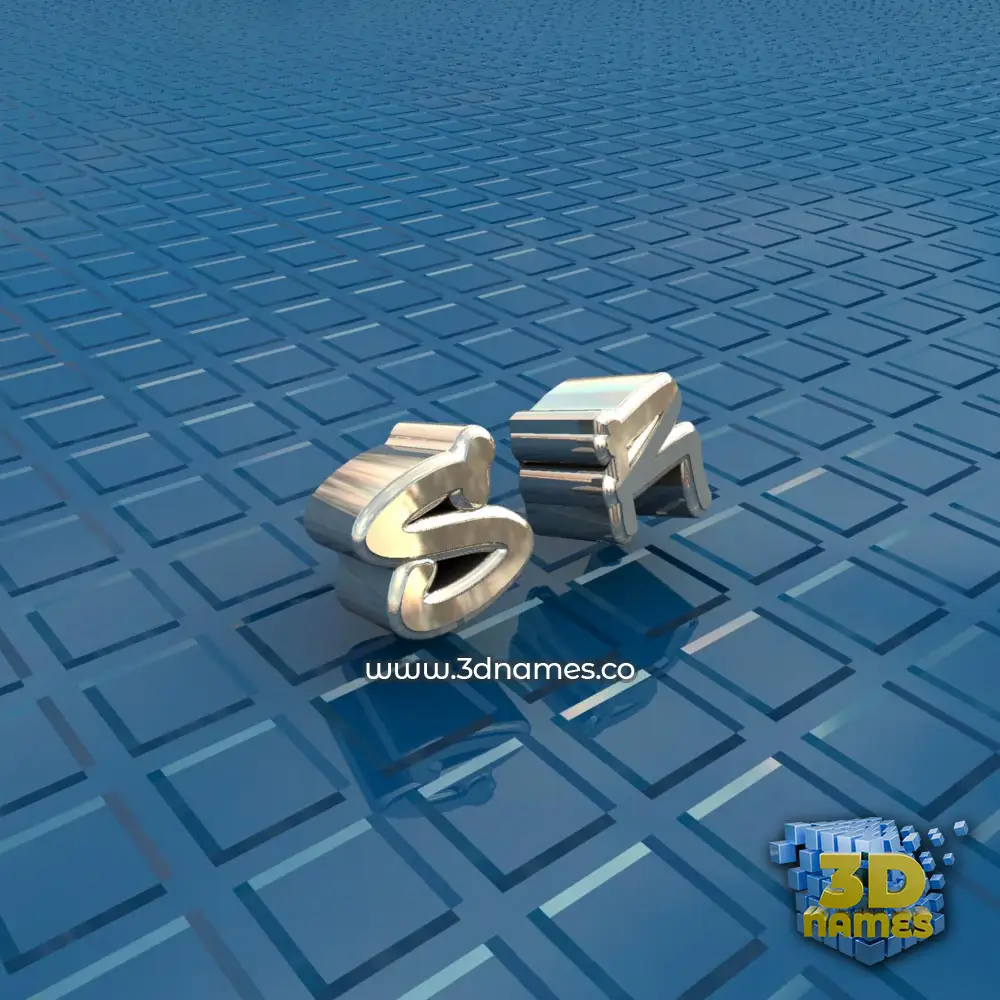 s r in Blue Bling style - 3D name wallpaper