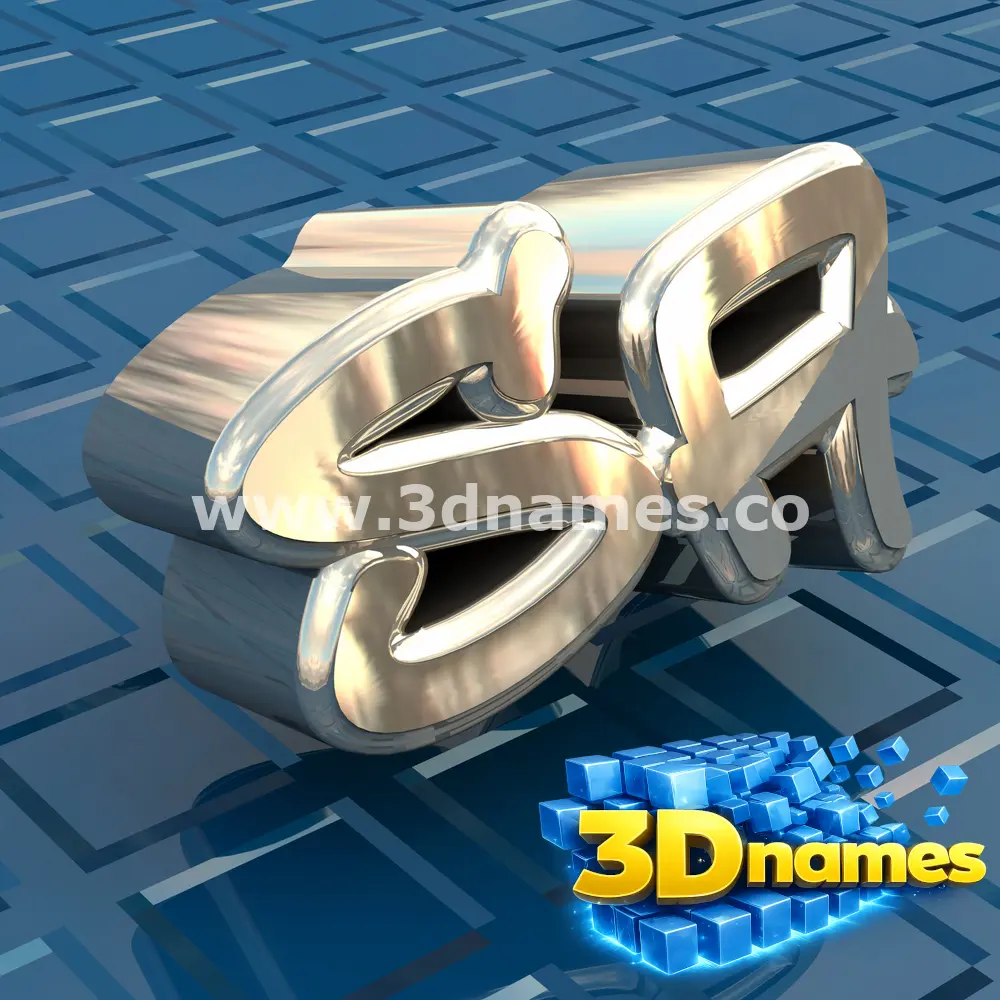 sa in Blue Bling style - 3D name wallpaper