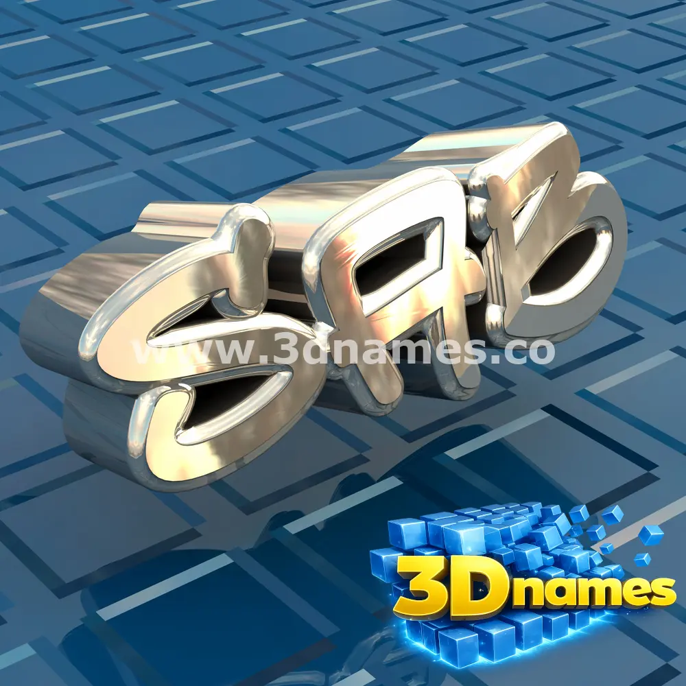 sab in Blue Bling style - 3D name wallpaper