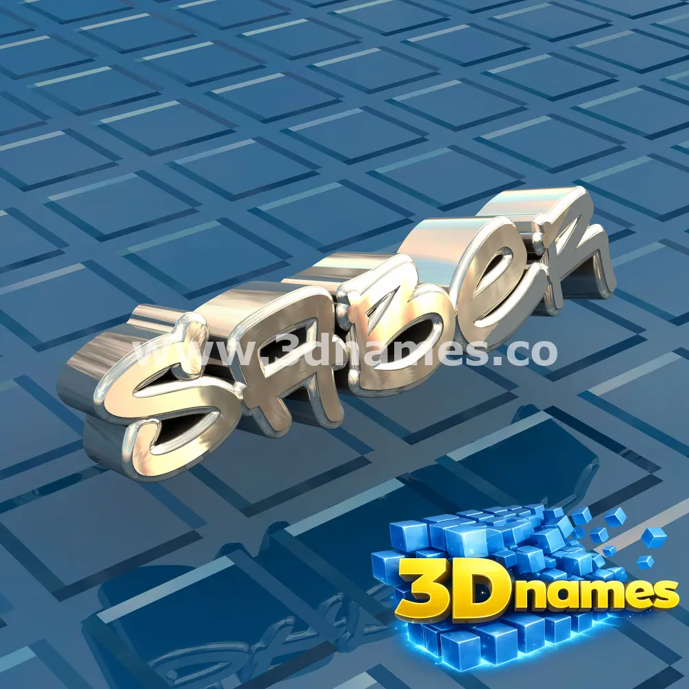 saber in Blue Bling style - 3D name wallpaper