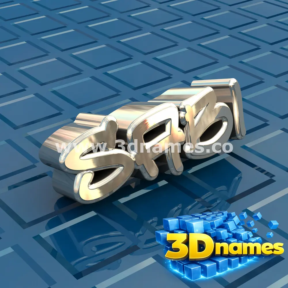 sabi in Blue Bling style - 3D name wallpaper