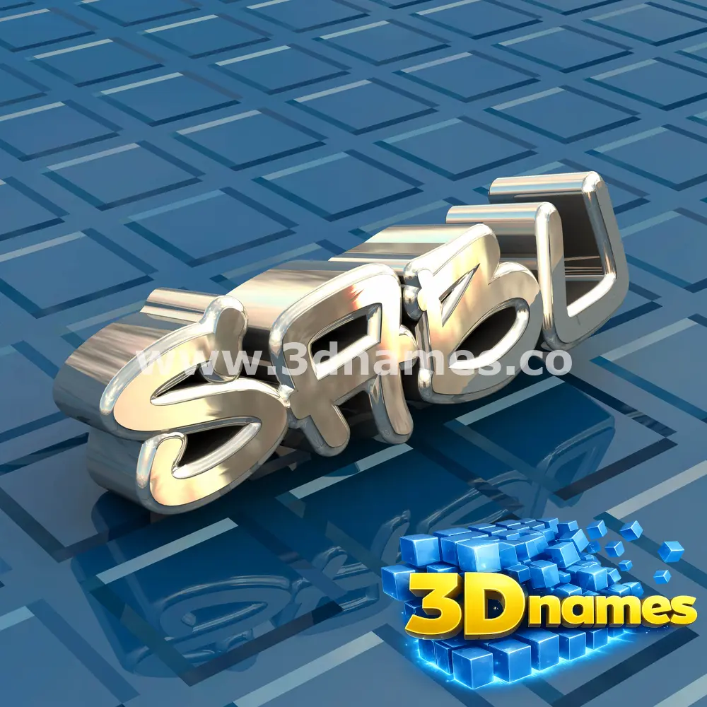sabu in Blue Bling style - 3D name wallpaper