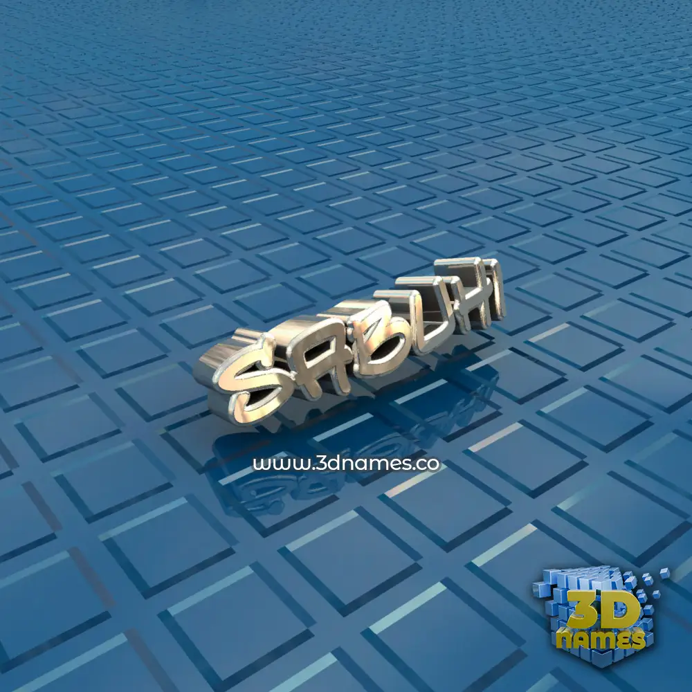 sabuhi in Blue Bling style - 3D name wallpaper