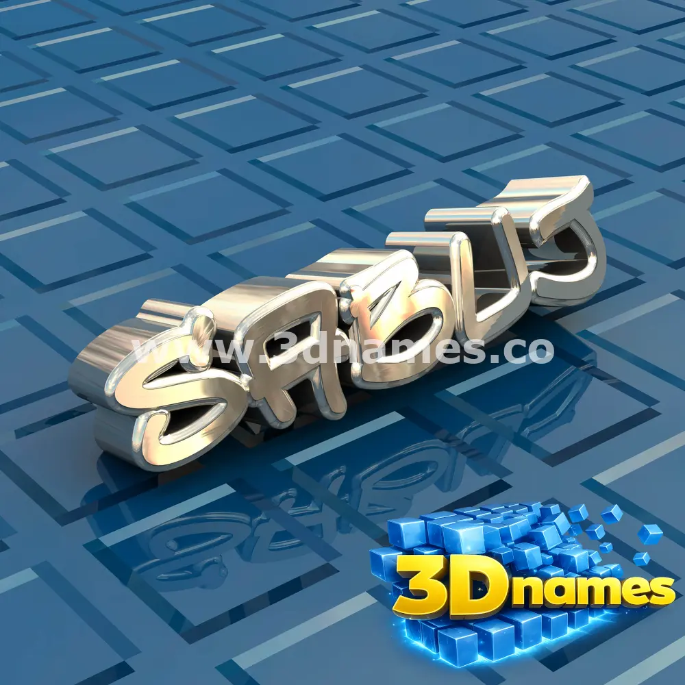 sabuj in Blue Bling style - 3D name wallpaper