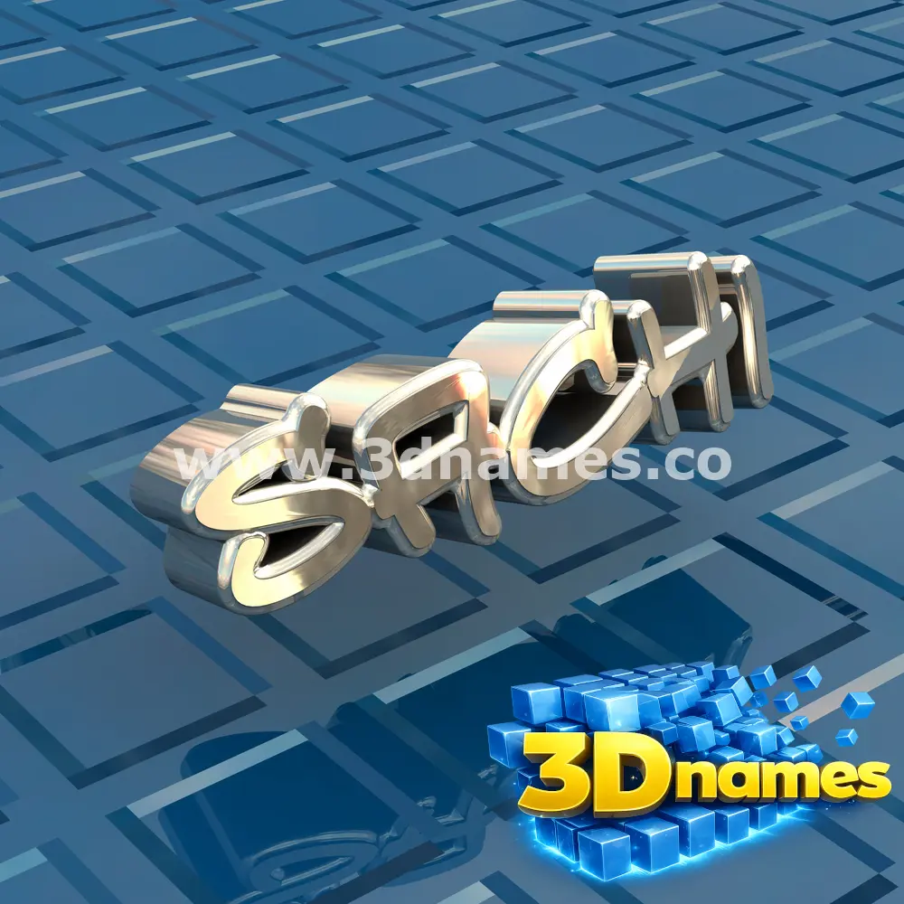 sachi in Blue Bling style - 3D name wallpaper