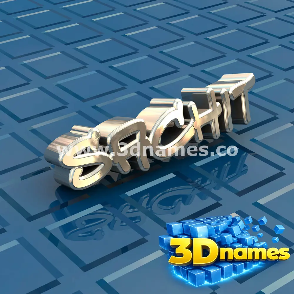 sachit in Blue Bling style - 3D name wallpaper