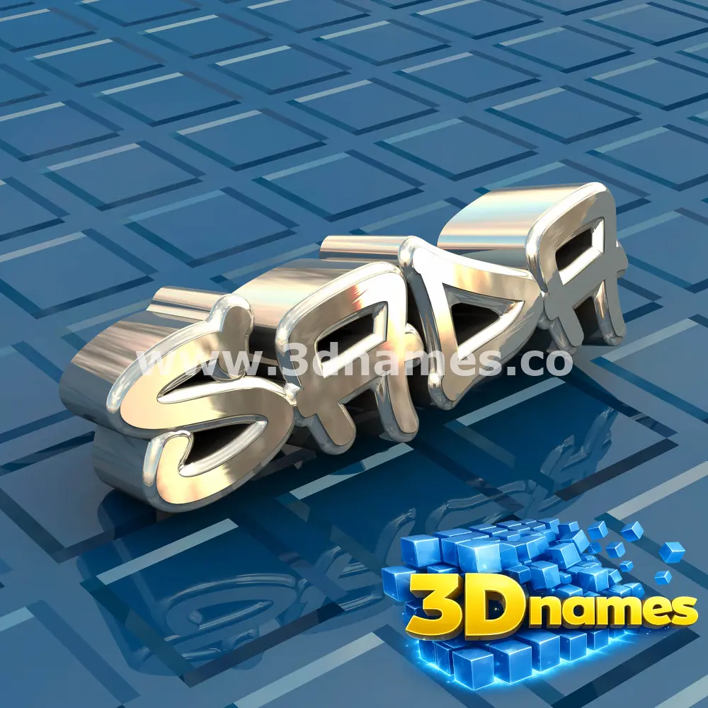 sada in Blue Bling style - 3D name wallpaper