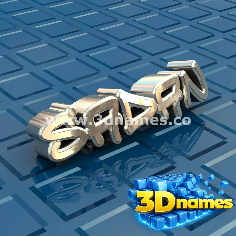 sadan in Blue Bling style - 3D name wallpaper