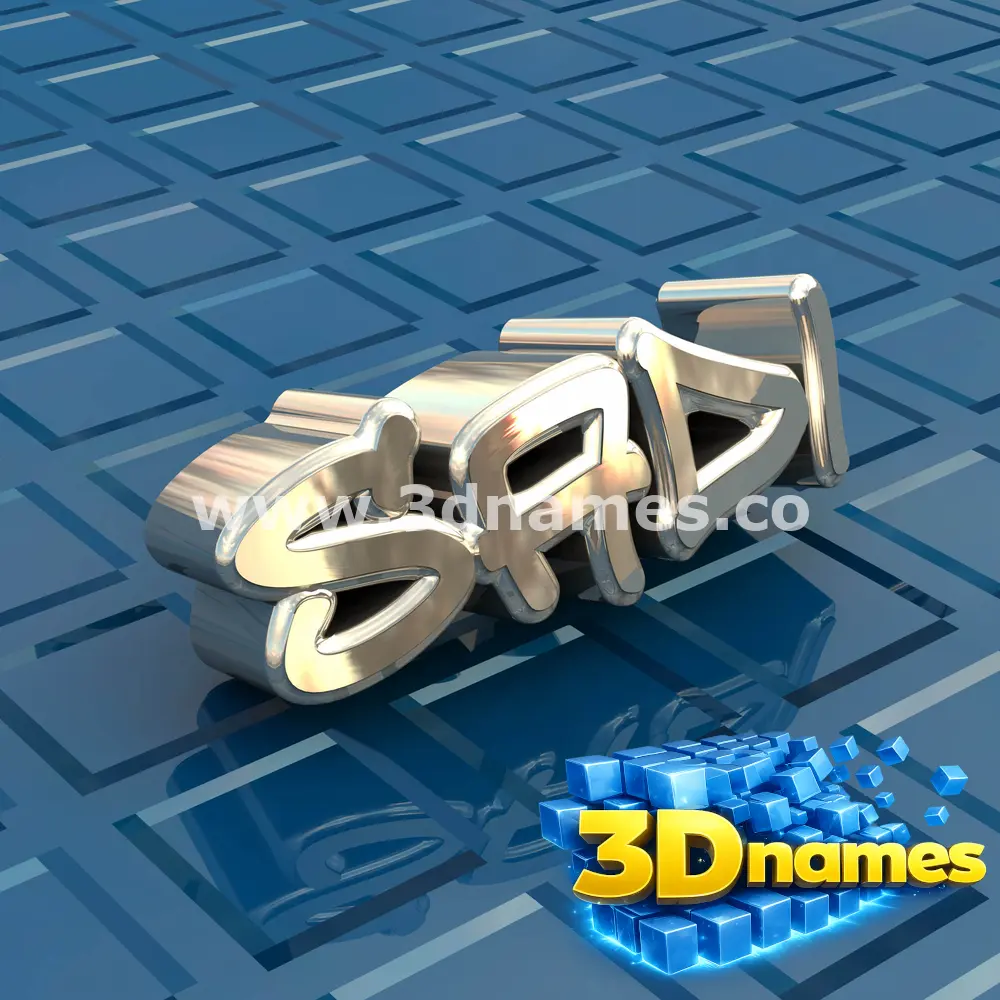 sadi in Blue Bling style - 3D name wallpaper