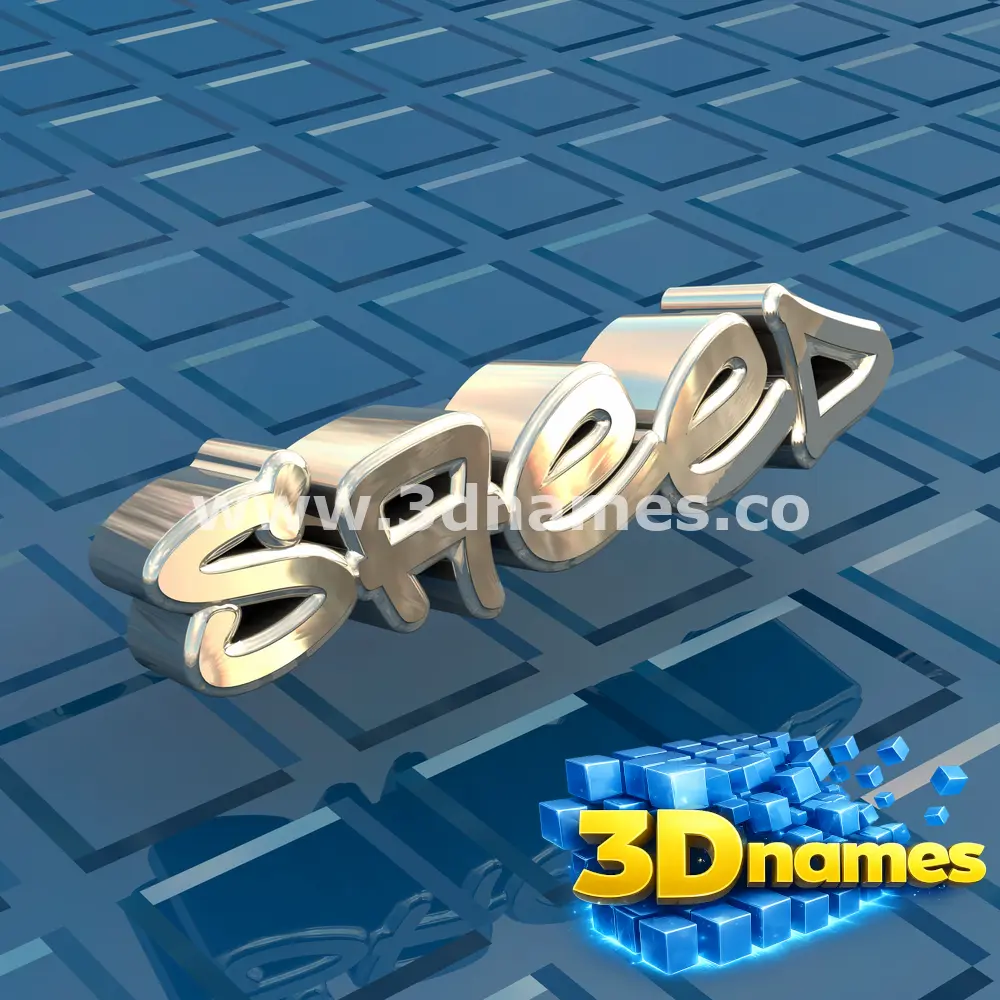 saeed in Blue Bling style - 3D name wallpaper