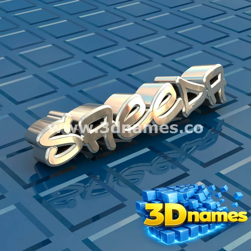 saeeda in Blue Bling style - 3D name wallpaper