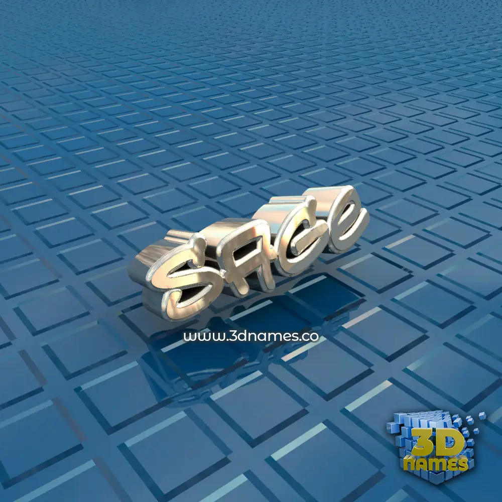 sage in Blue Bling style - 3D name wallpaper