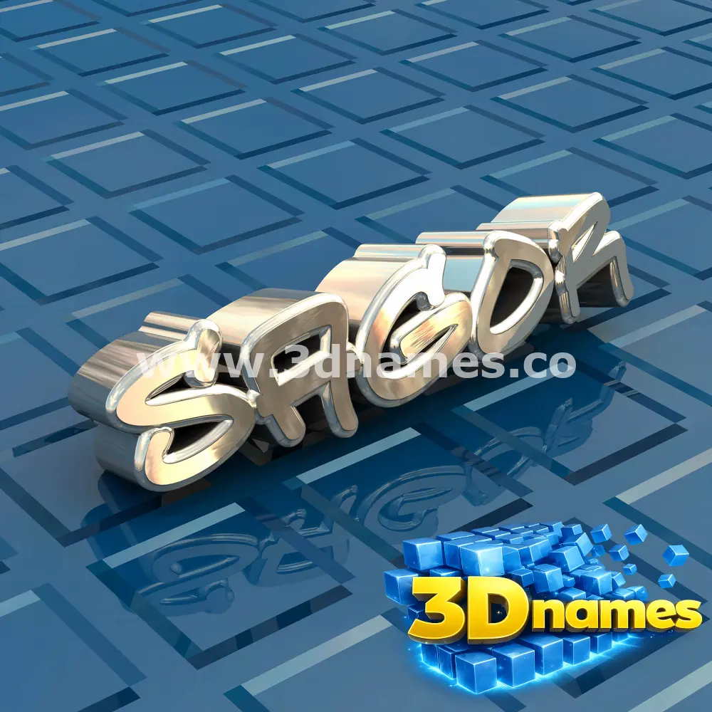 sagor in Blue Bling style - 3D name wallpaper