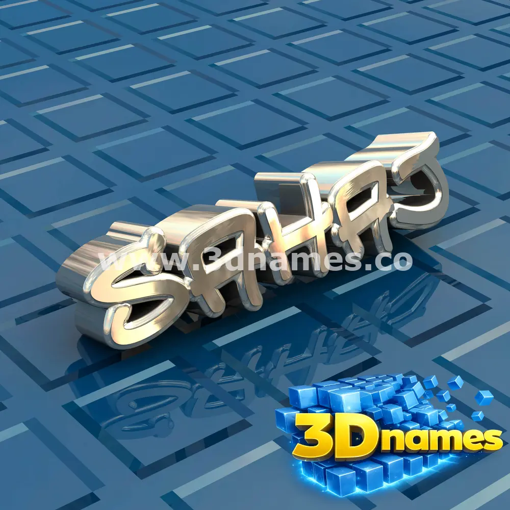 sahaj in Blue Bling style - 3D name wallpaper