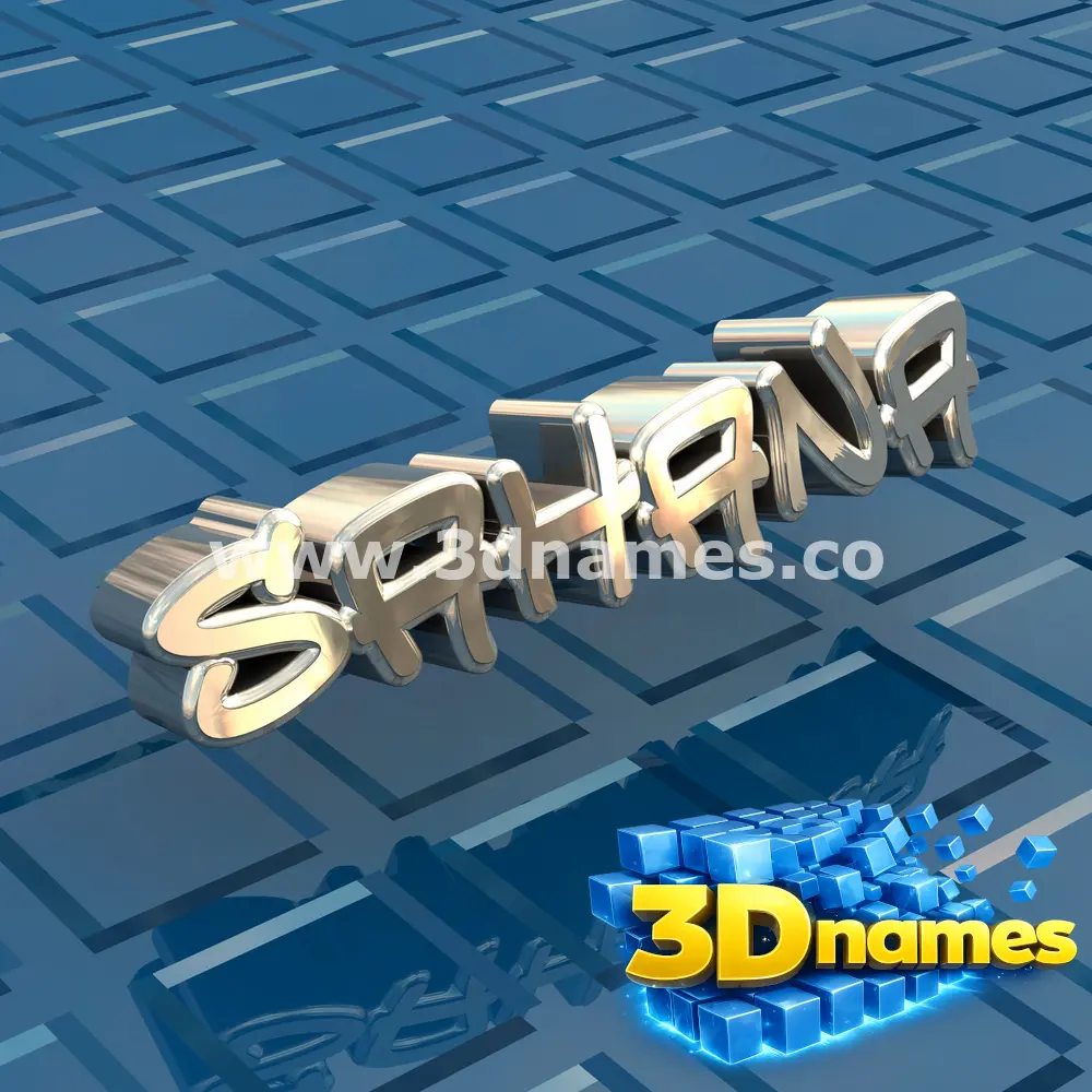 sahana in Blue Bling style - 3D name wallpaper