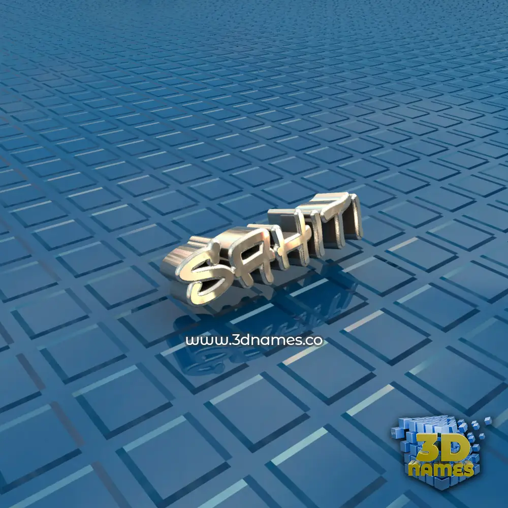 sahiti in Blue Bling style - 3D name wallpaper
