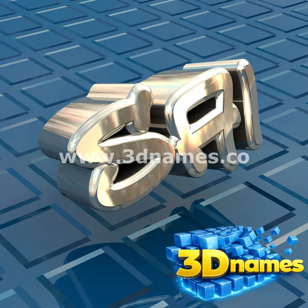 sai in Blue Bling style - 3D name wallpaper
