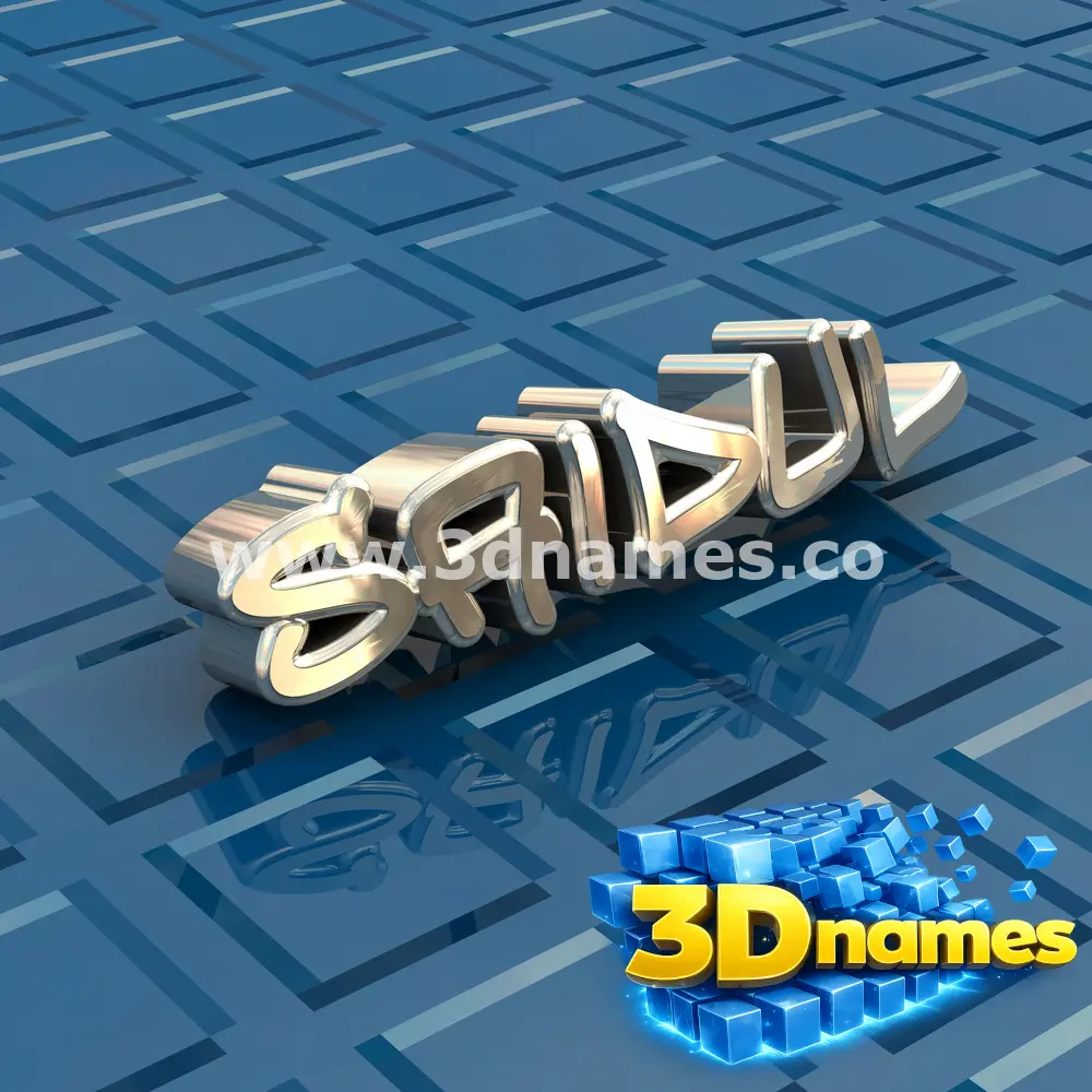 saidul in Blue Bling style - 3D name wallpaper