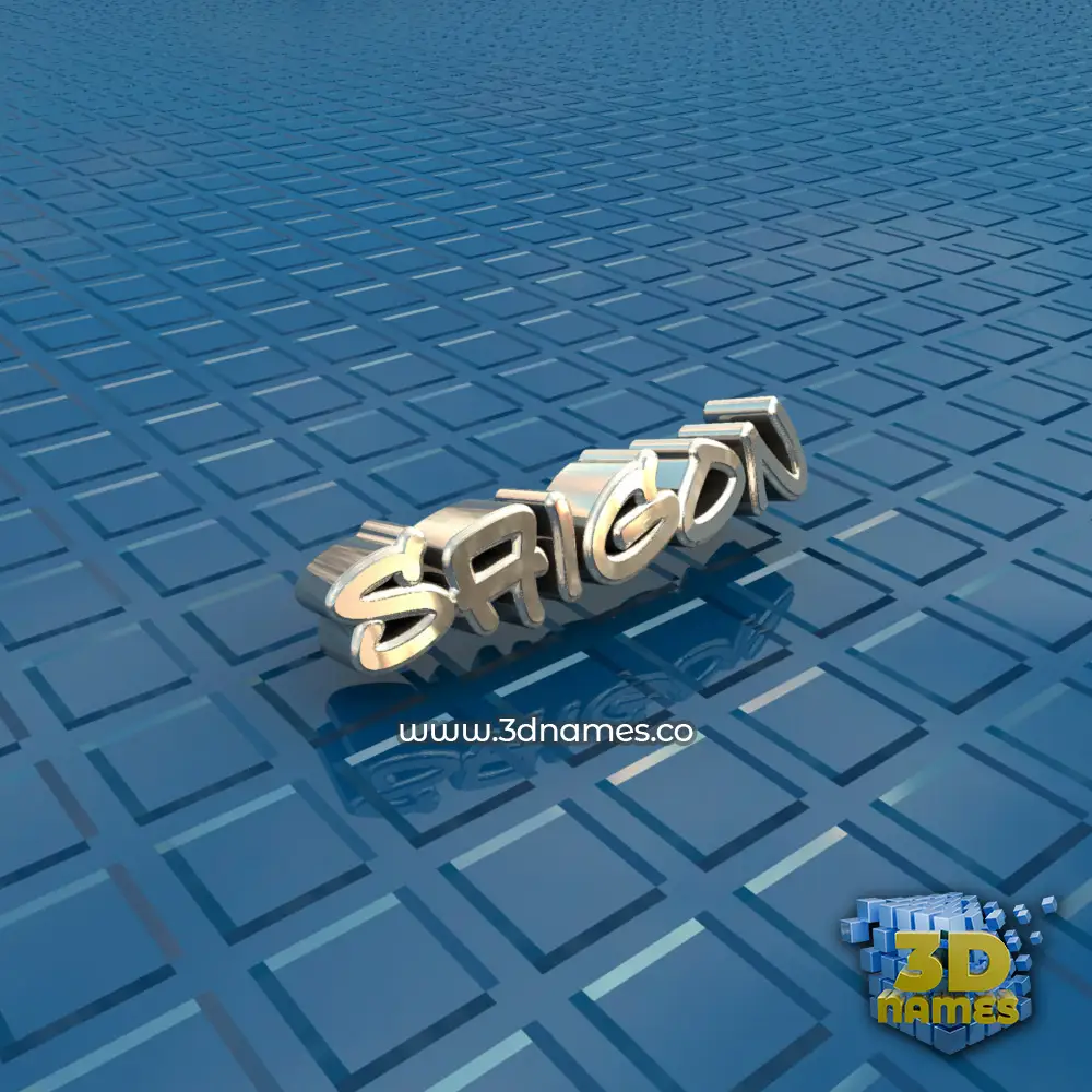 saigon in Blue Bling style - 3D name wallpaper