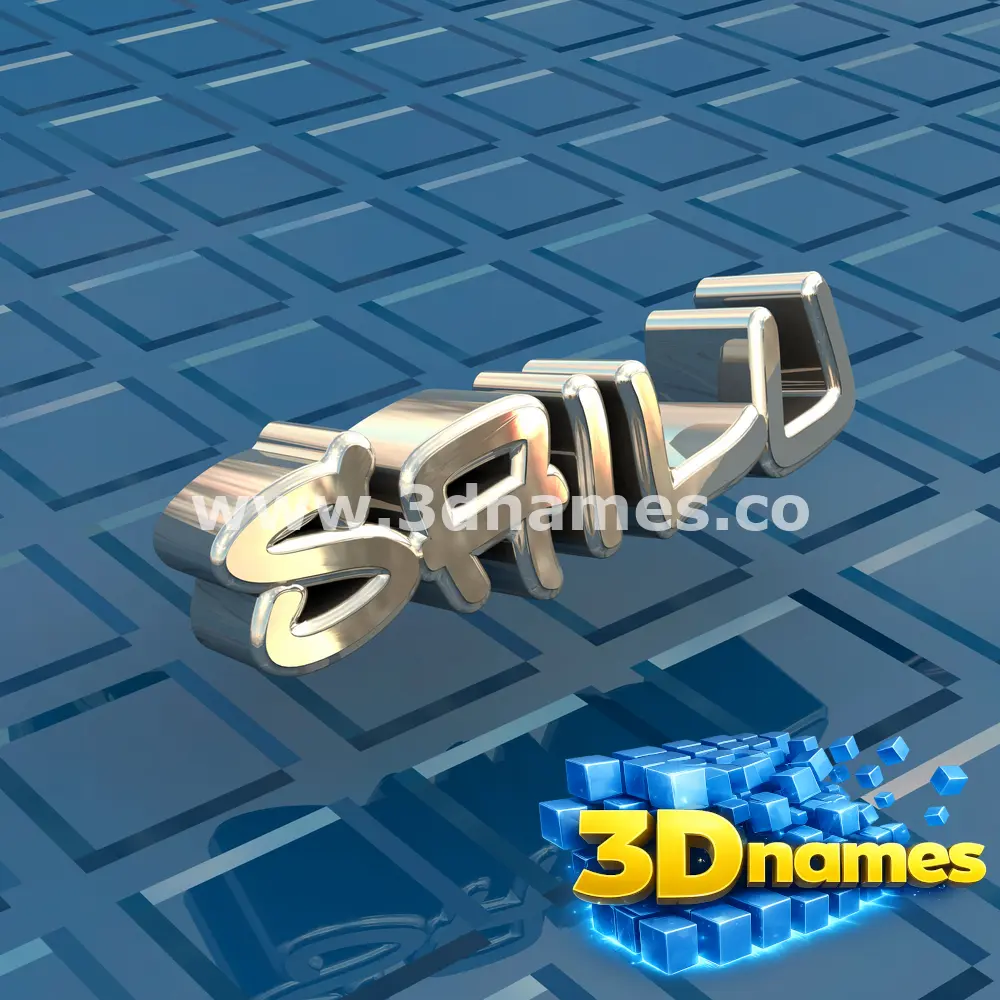 sailu in Blue Bling style - 3D name wallpaper