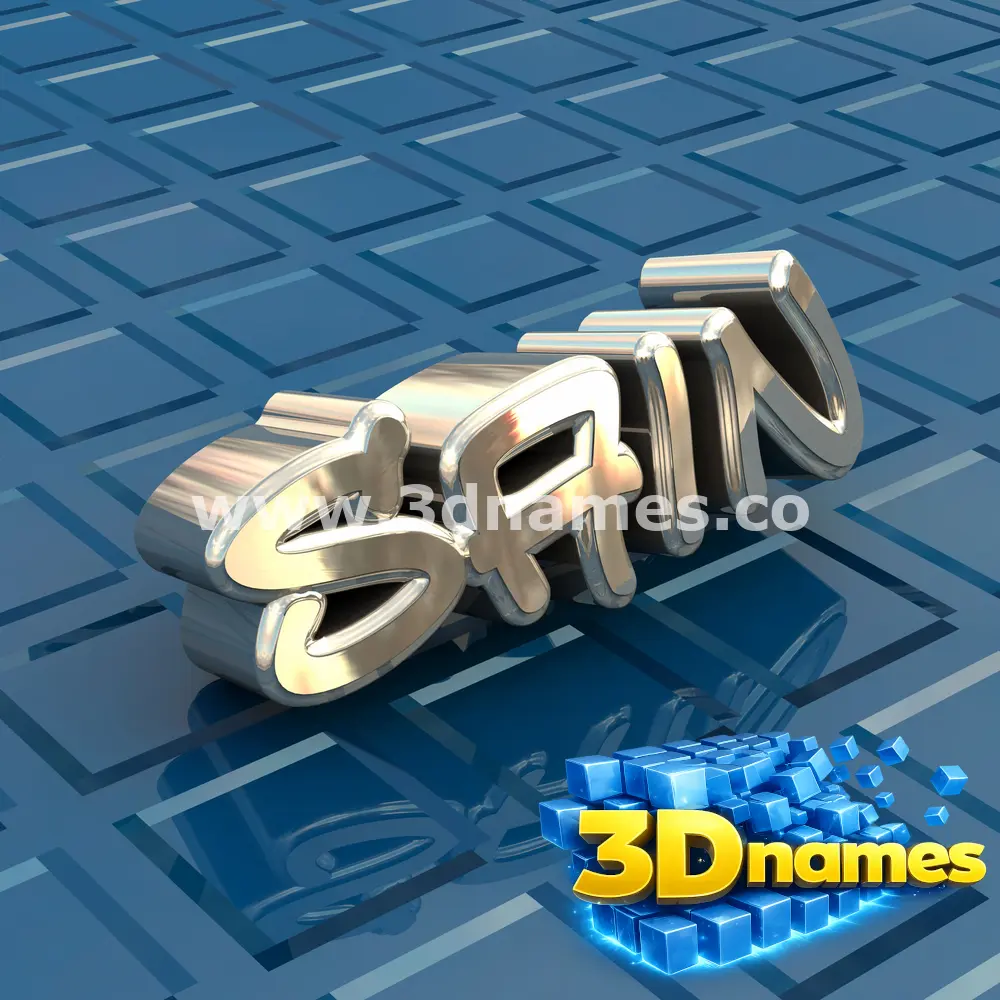sain in Blue Bling style - 3D name wallpaper