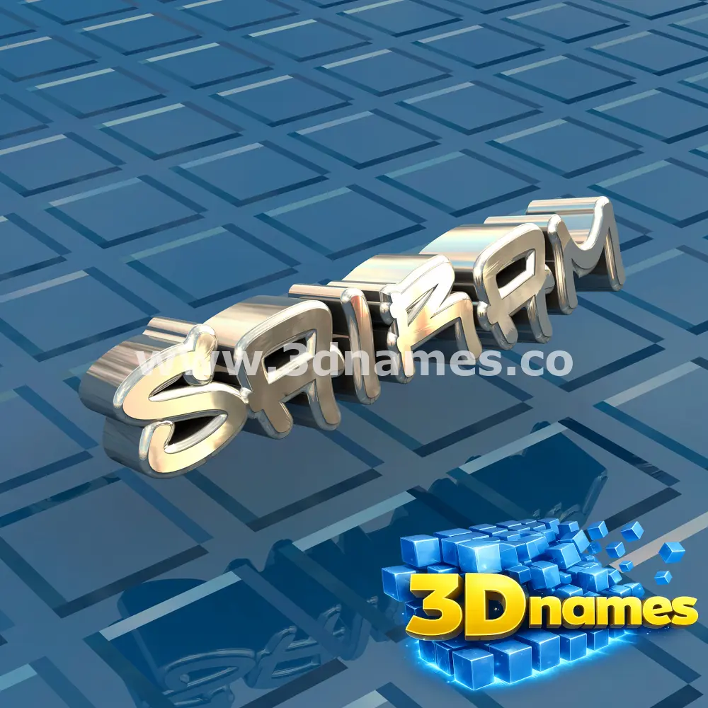 sairam in Blue Bling style - 3D name wallpaper