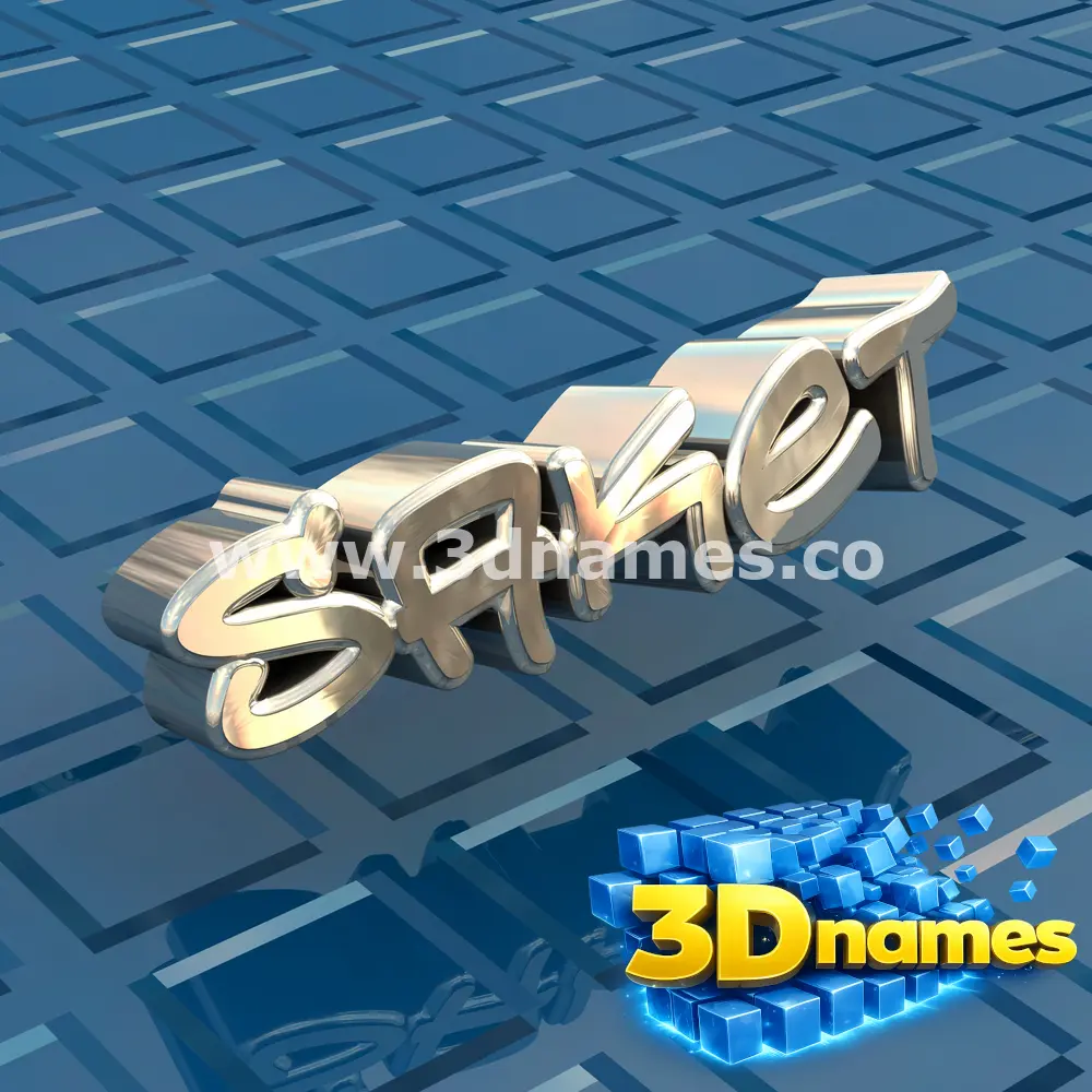 saket in Blue Bling style - 3D name wallpaper
