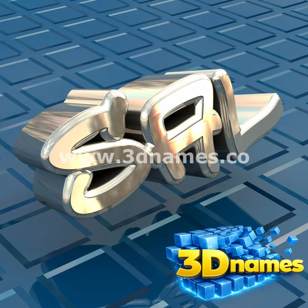 sal in Blue Bling style - 3D name wallpaper