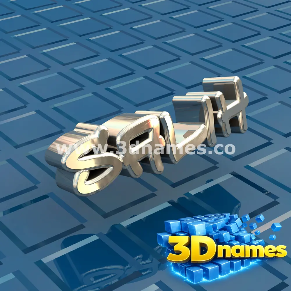 salih in Blue Bling style - 3D name wallpaper