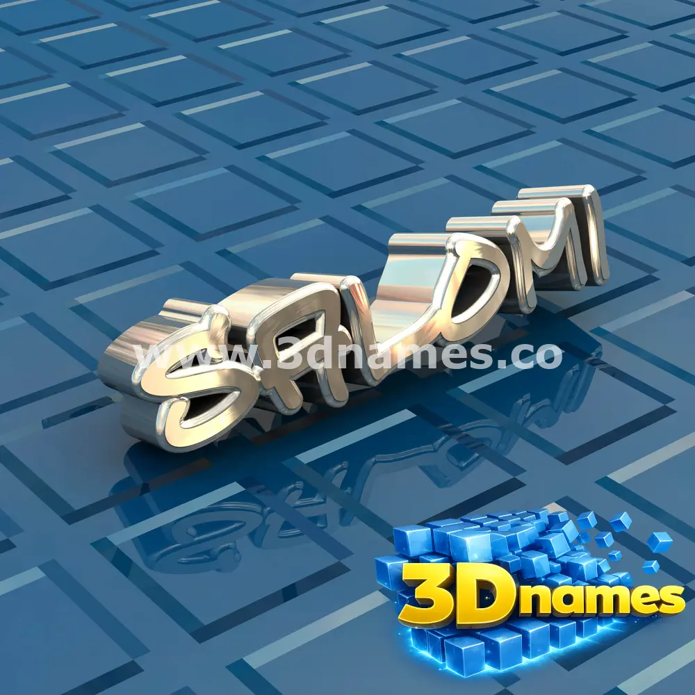 salomi in Blue Bling style - 3D name wallpaper