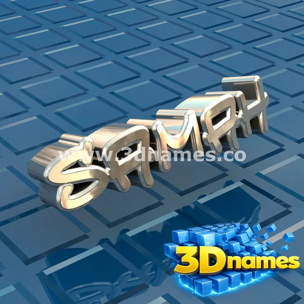 samah in Blue Bling style - 3D name wallpaper