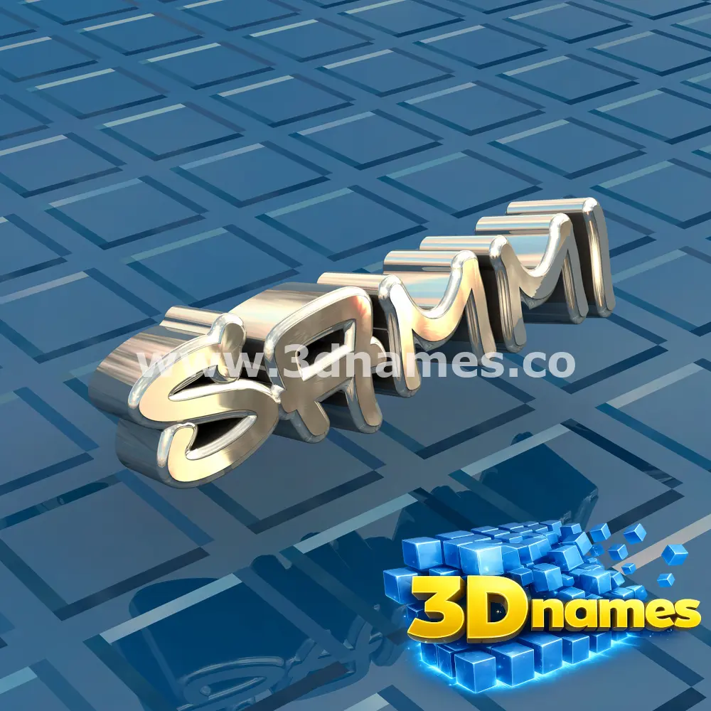 sammi in Blue Bling style - 3D name wallpaper