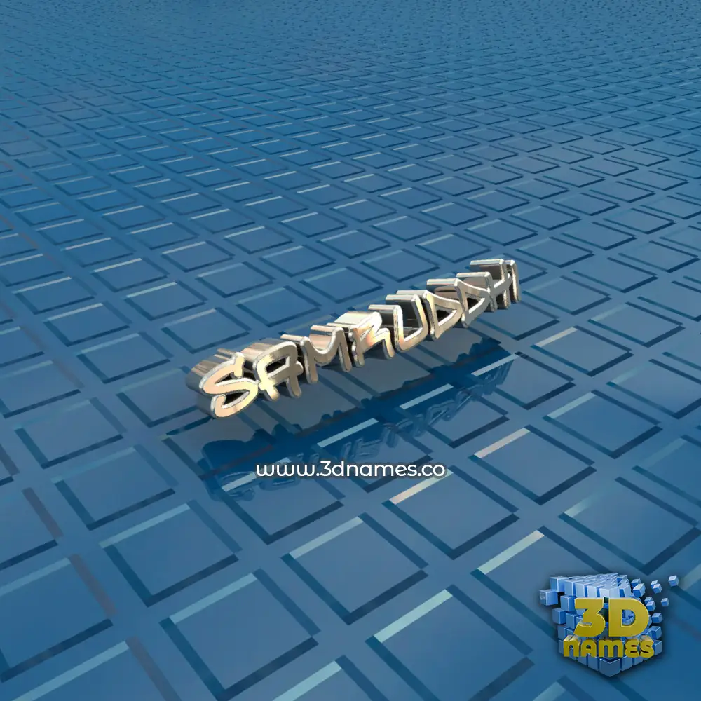 samruddhi in Blue Bling style - 3D name wallpaper