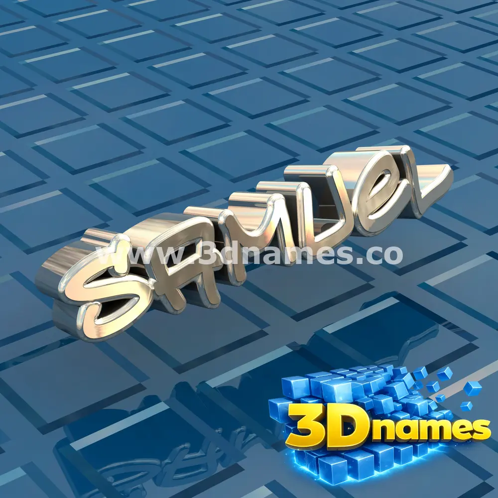 samuel in Blue Bling style - 3D name wallpaper