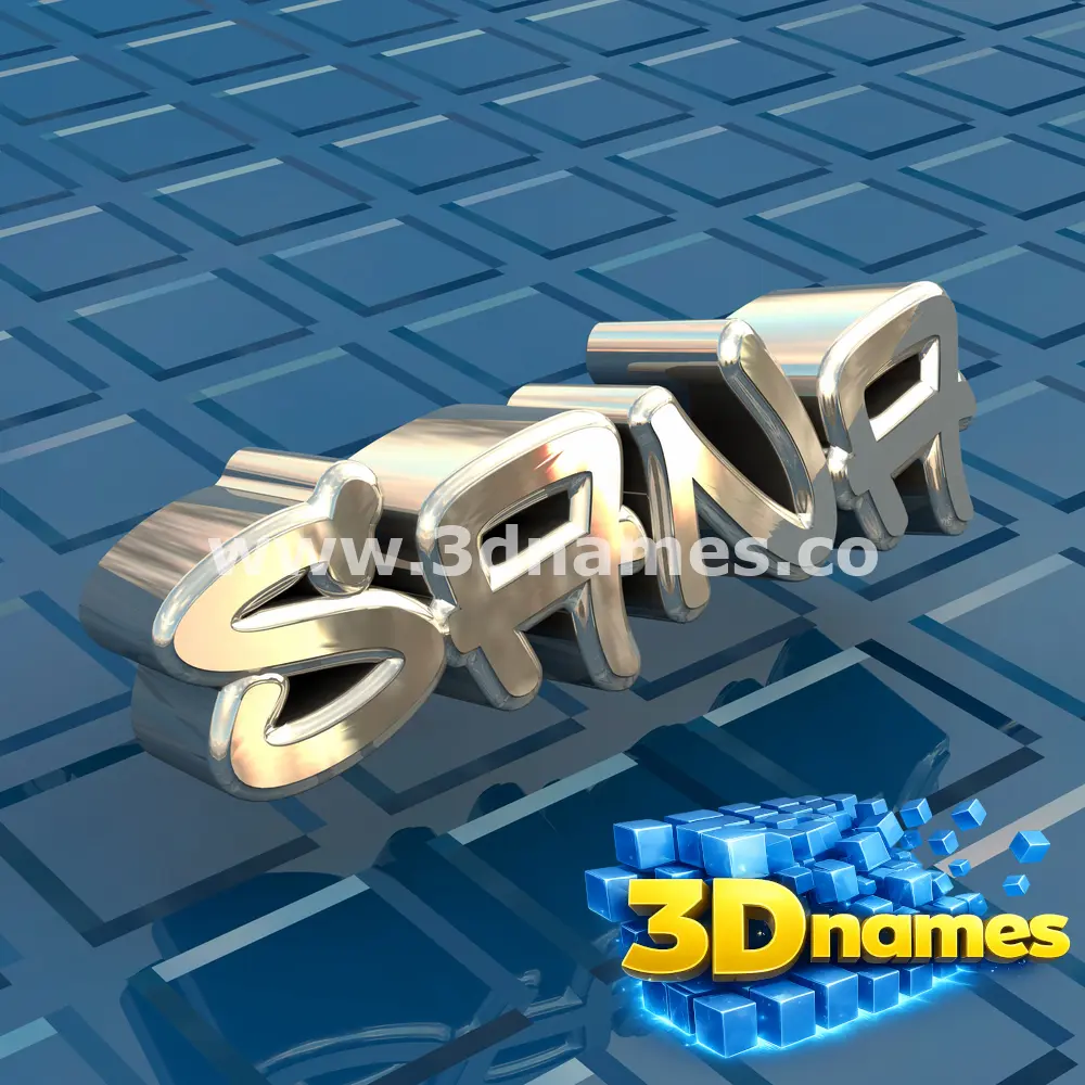 sana in Blue Bling style - 3D name wallpaper