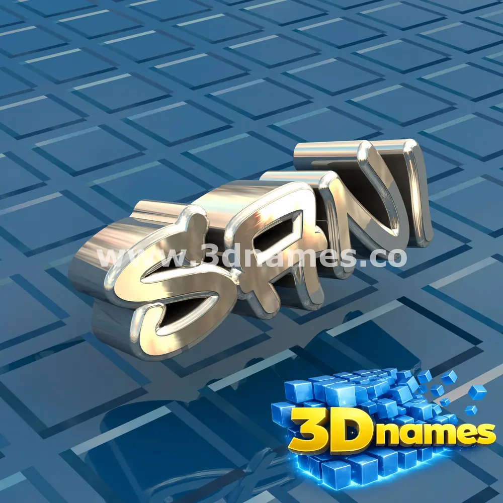 sani in Blue Bling style - 3D name wallpaper