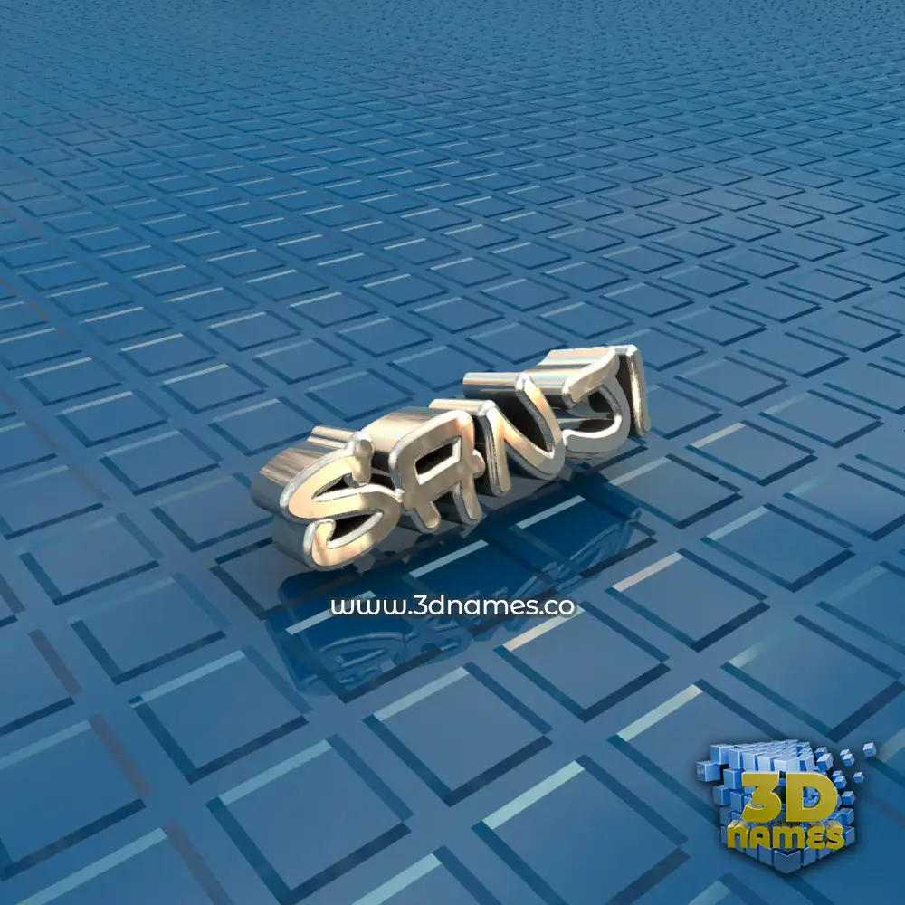 sanji in Blue Bling style - 3D name wallpaper