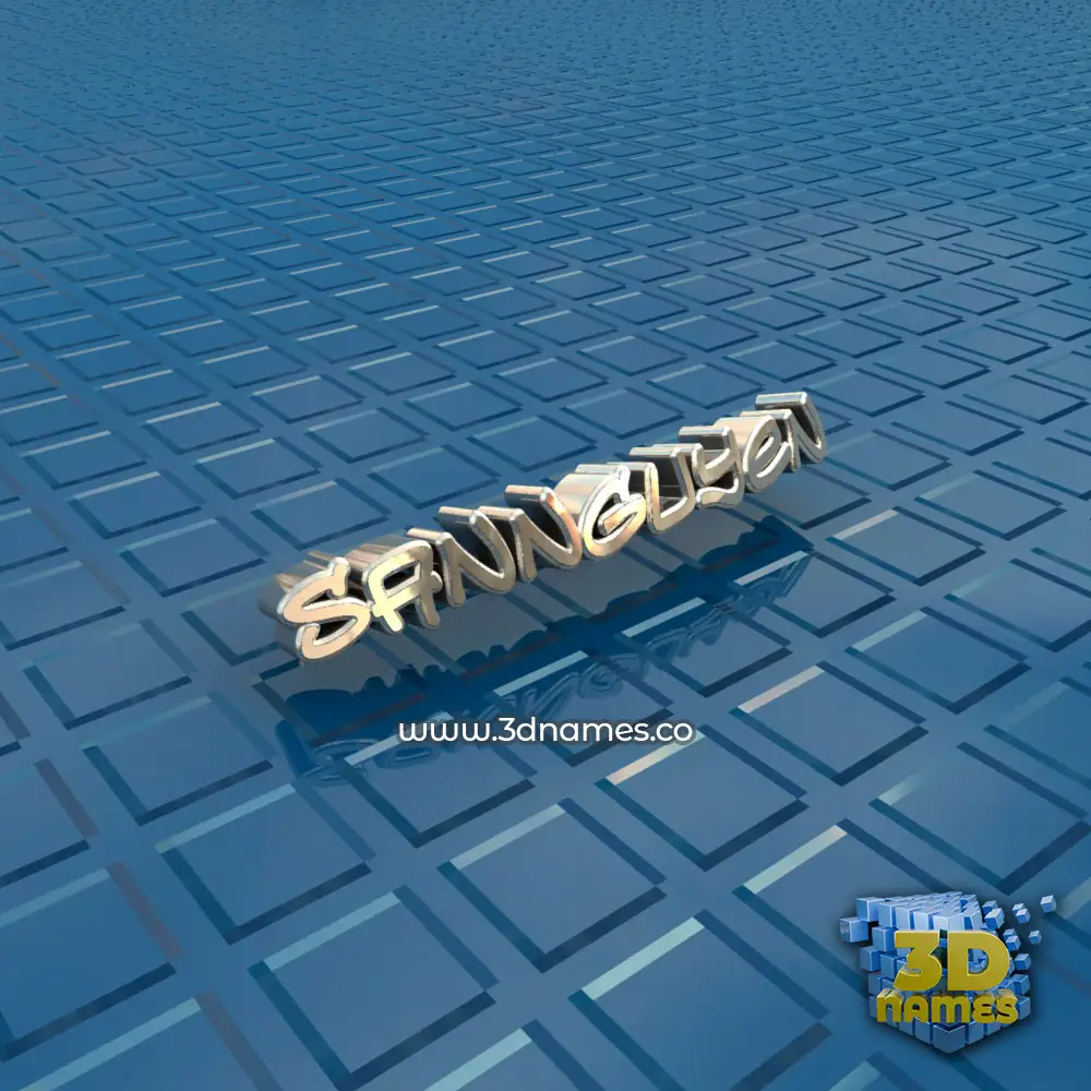 sannguyen in Blue Bling style - 3D name wallpaper