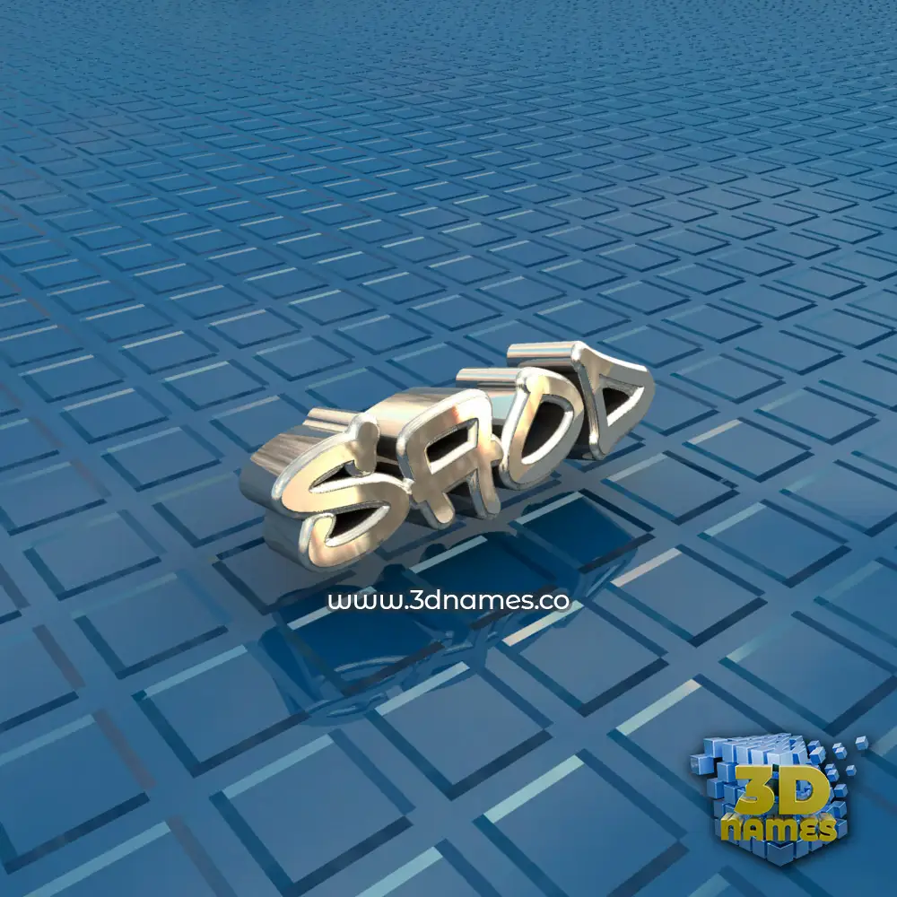 saod in Blue Bling style - 3D name wallpaper