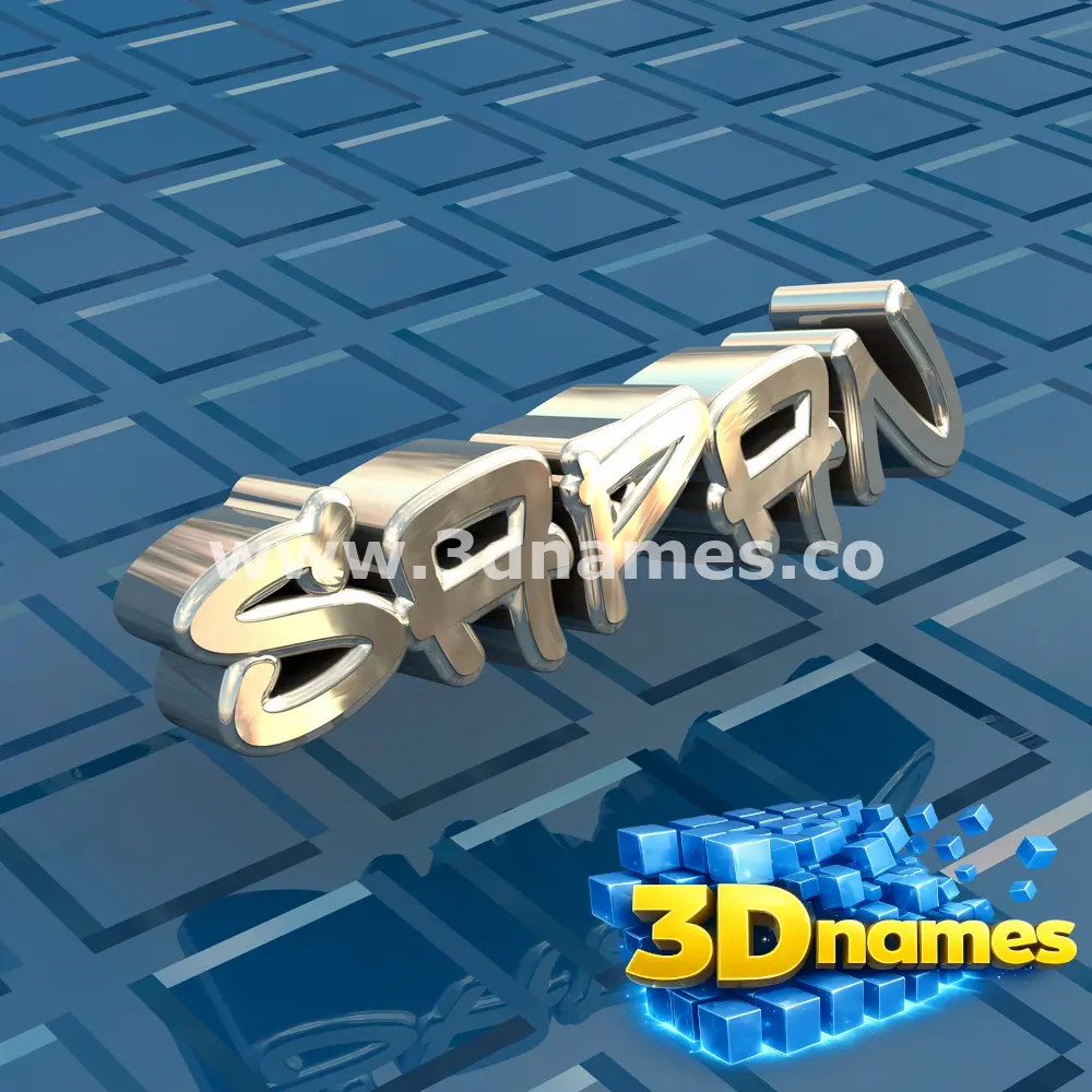 sapan in Blue Bling style - 3D name wallpaper