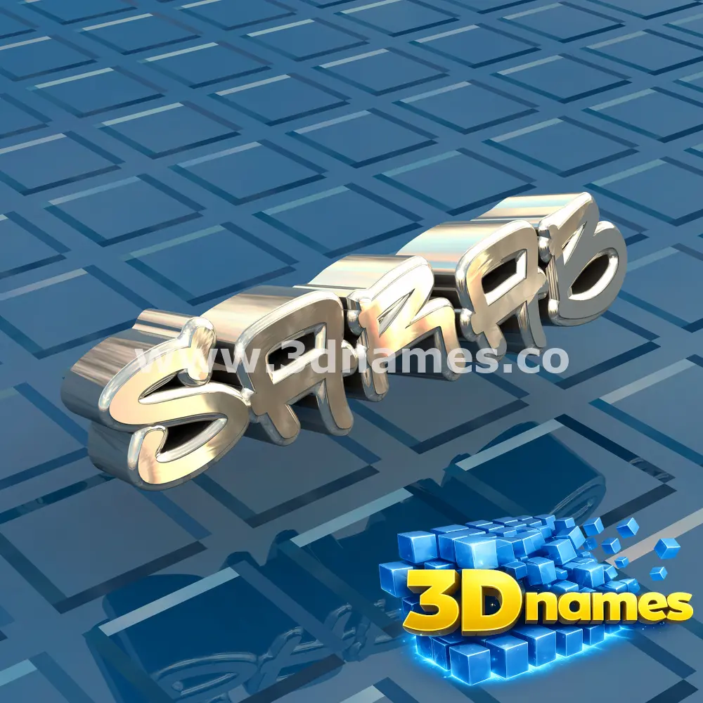 sarab in Blue Bling style - 3D name wallpaper