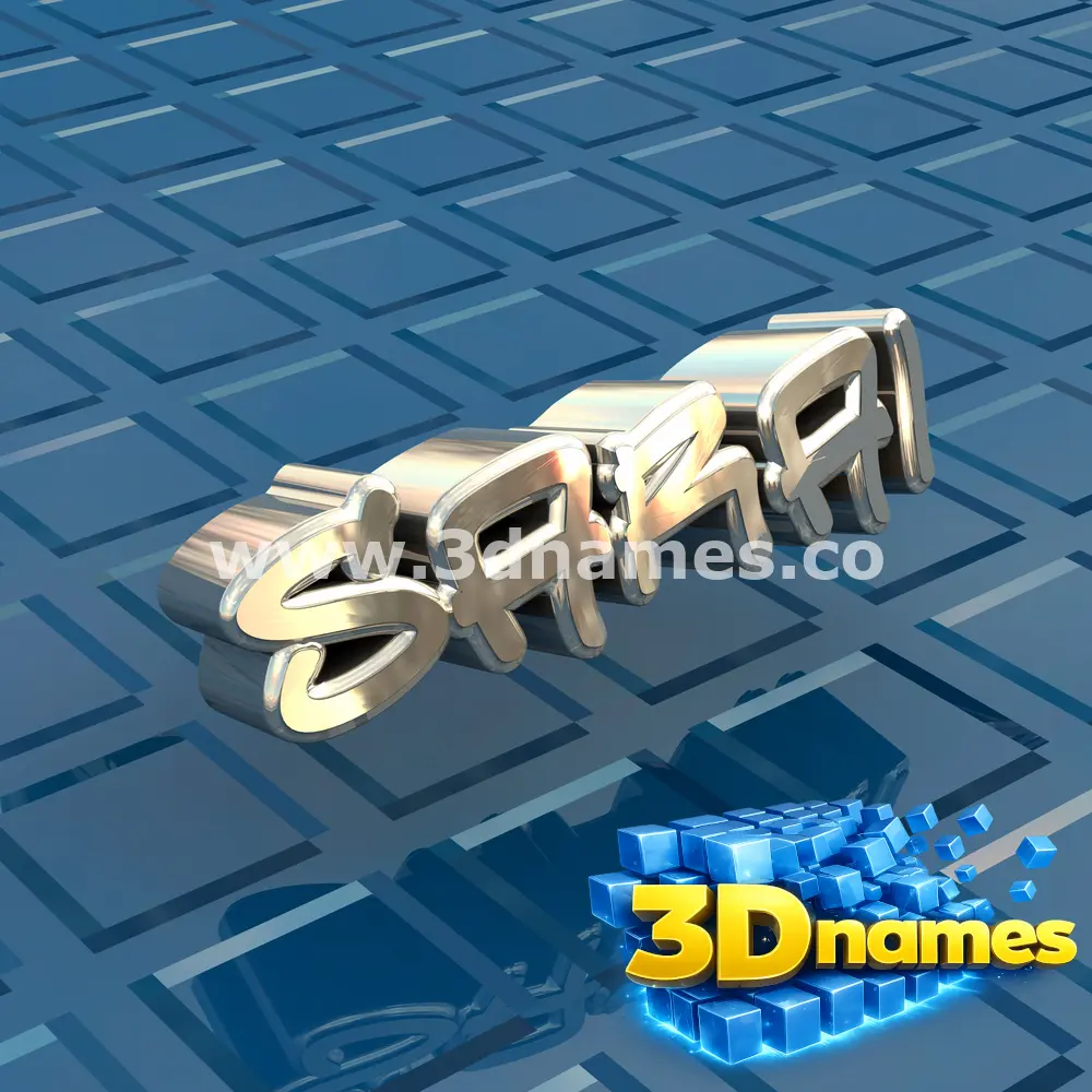 sarai in Blue Bling style - 3D name wallpaper